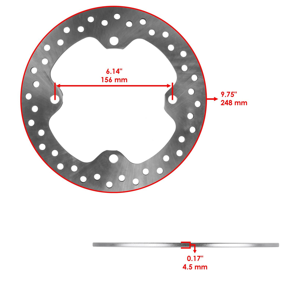 Front Left Brake Disc and Caliper Replacement for Polaris Sportsman 550 EPS (2011–2013)