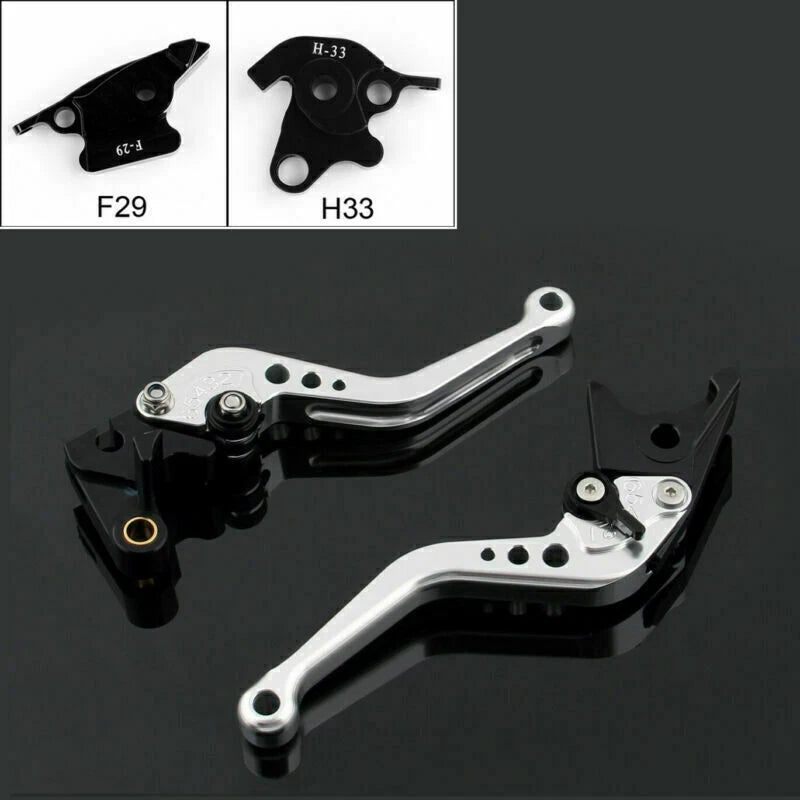 Short Brake Clutch Levers for Honda RC51 RVT1000 SP-1/SP-2 (2000–2006) Silver T9