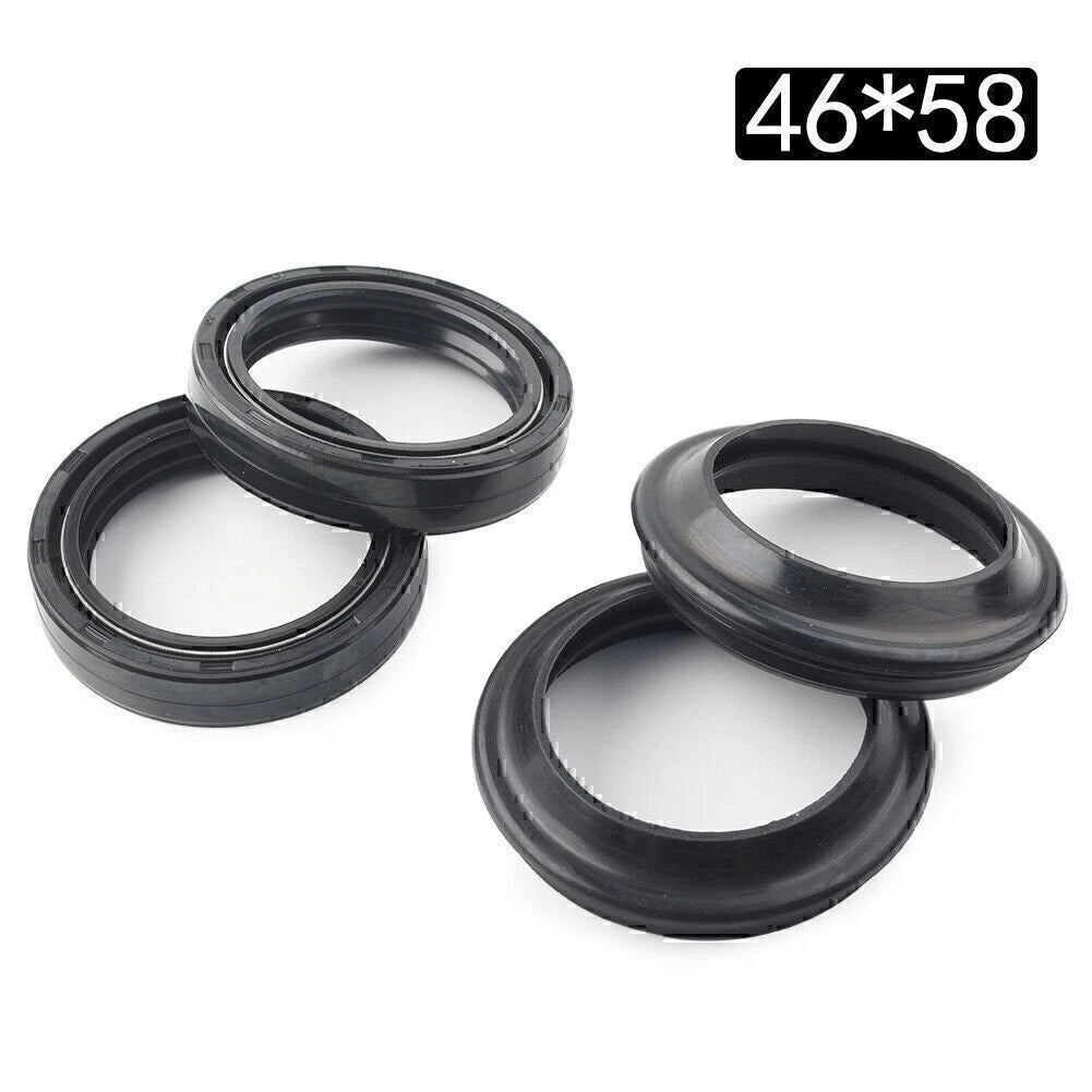4pcs 46X58-11 MM Motorcycle Front Fork Damper Shock Absorber Fork Dust Oil Seal