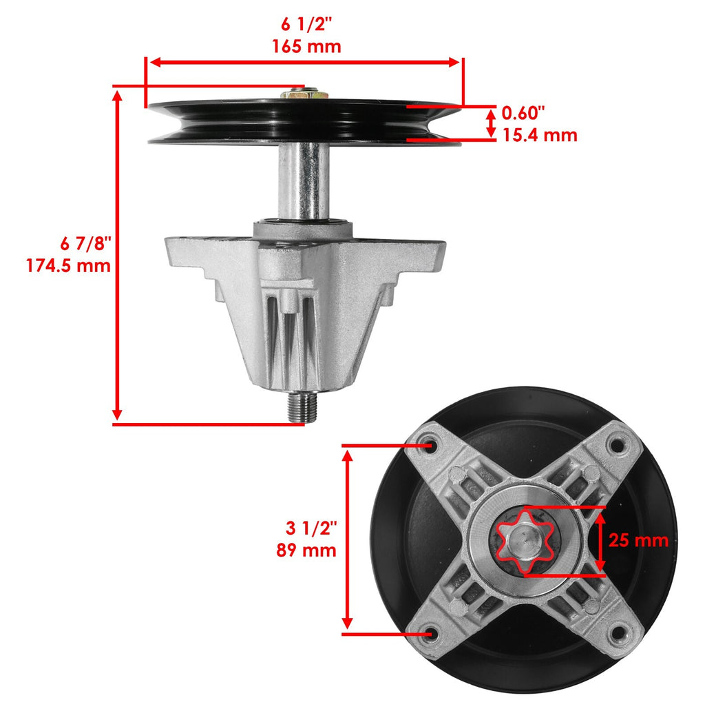 Spindle Assembly Replacement for Cub Cadet LTX1042 LTX1045 Z-Force (2014–2018)