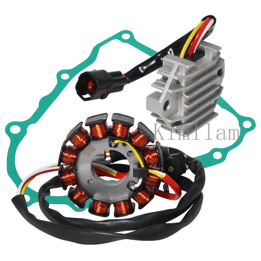 Stator Coil + Regulator Rectifier + Gasket for Yamaha YFZ450R (2004–2008)