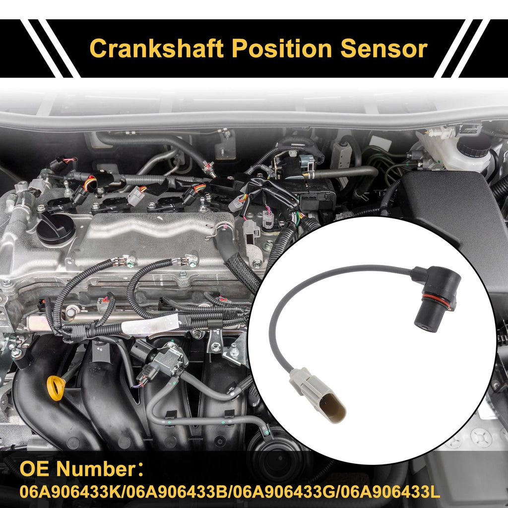 1 Pc Crankshaft Position Sensor No.06A906433K for Audi A4 2005–2008