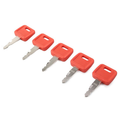 5X Ignition Keys w/Key Ring for John Deere Excavator (#AT194969, #AT147803, #H800)