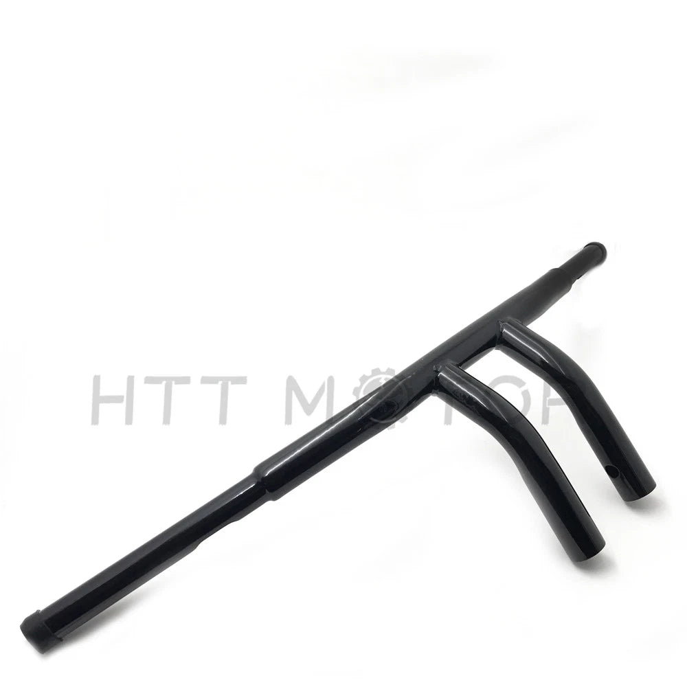 1-1/4" Flat Black 6" T-Bar Handlebars for Harley FLS FLSS FLST (2000–2017)