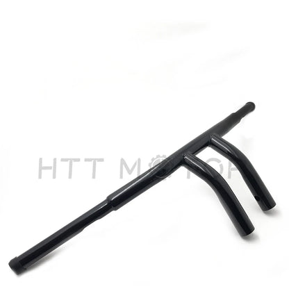 1-1/4" Flat Black 6" T-Bar Handlebars for Harley FLS FLSS FLST (2000–2017)
