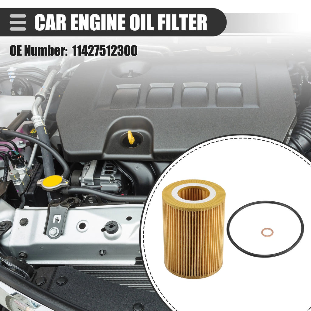 Engine Oil Filter with Gasket Set Fit for BMW 330Ci (2001–2006)