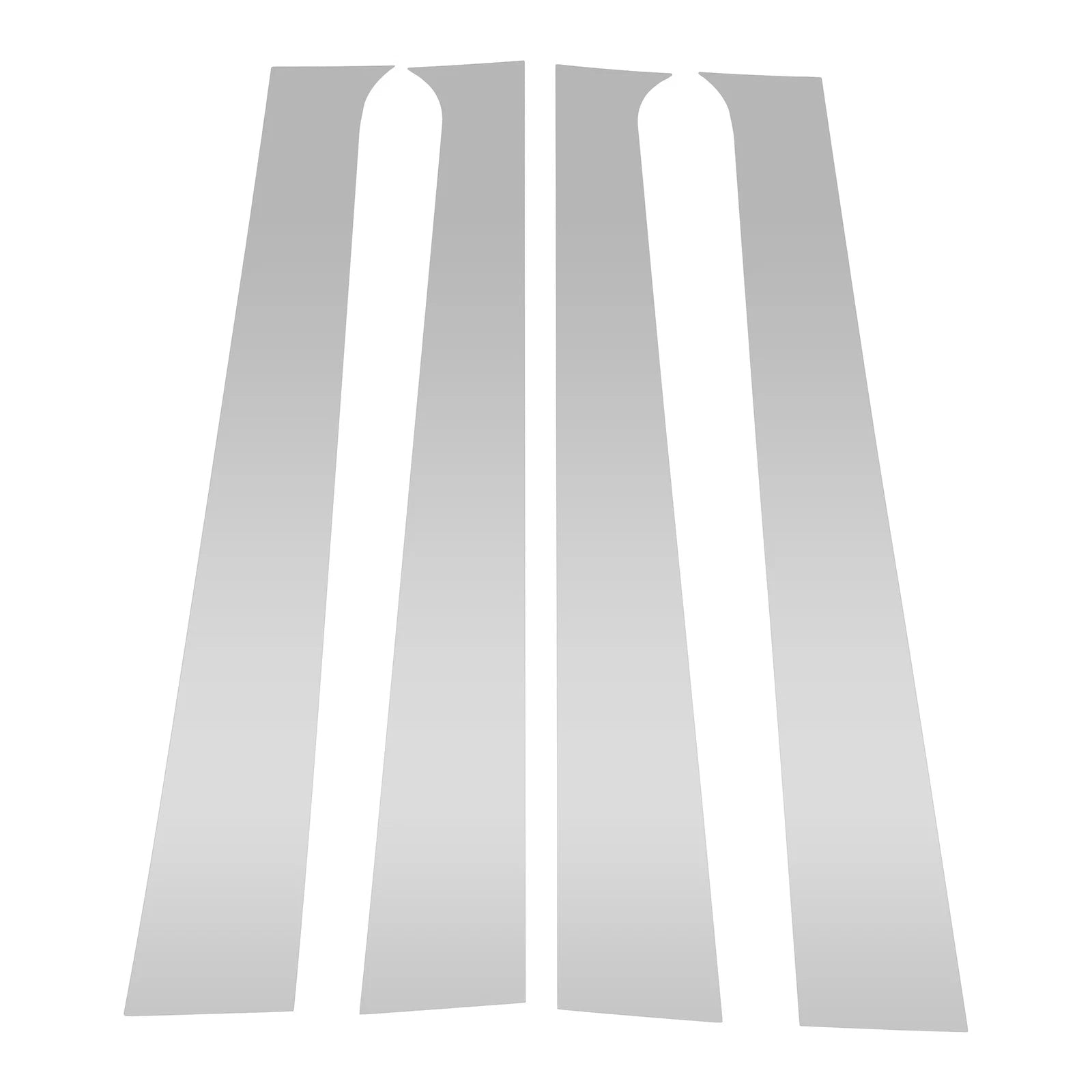 4 Pcs Pillar Window Trim Replacement for Dodge Ram 2004–2008 Silver Tone