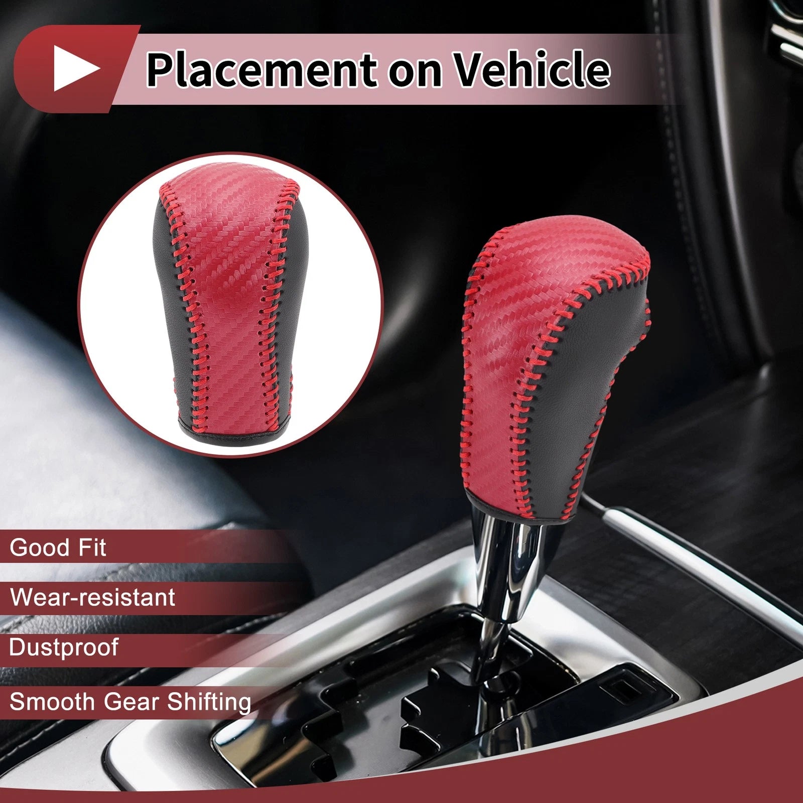 1 Pc Gear Shift Knob Cover Replacement for Mazda CX-5 (2013–2014)