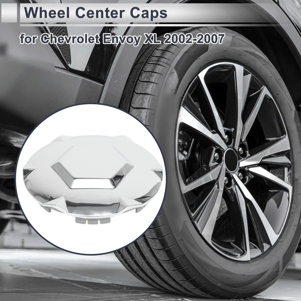 Wheel Center Caps Front Rear Replacement for Chevrolet Envoy (2002–2009)