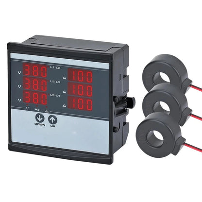 Digital Three-Phase Ammeter 220V AC for Industrial Panels