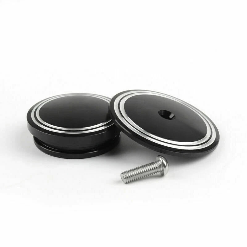 Set of 2 Frame Hole Caps for BMW R1200 R Nine T (2014–2016) Blk T9