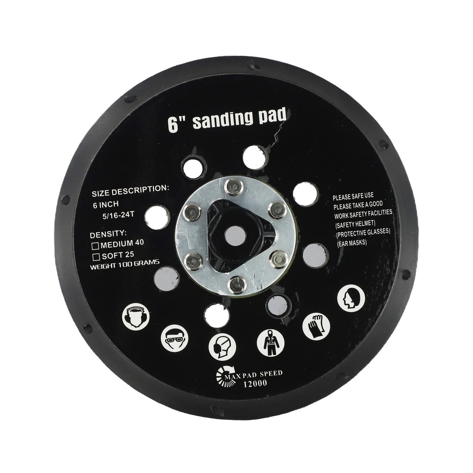 Performance Sander Backing Pad 150mm with Threaded Attachment