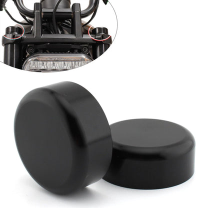 Black Front Fork Cover Caps for Harley Sportster S (2021–2023)