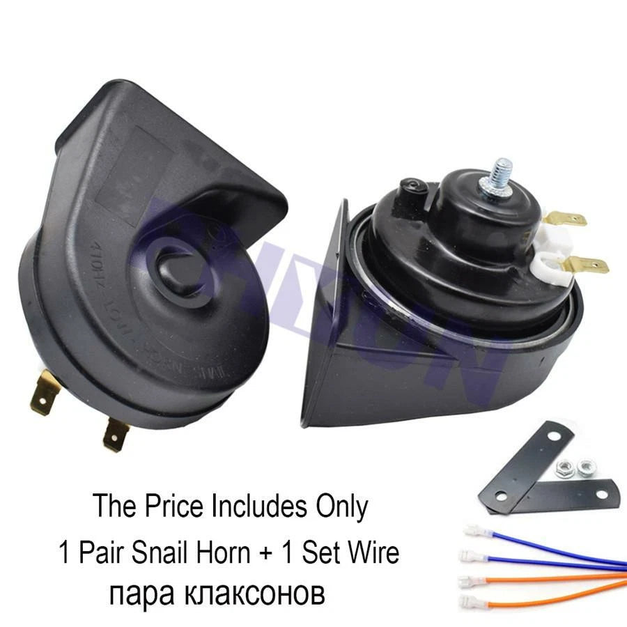 2X Snail Horns for Motorcycle ATV Scooter (Universal) 110-125DB