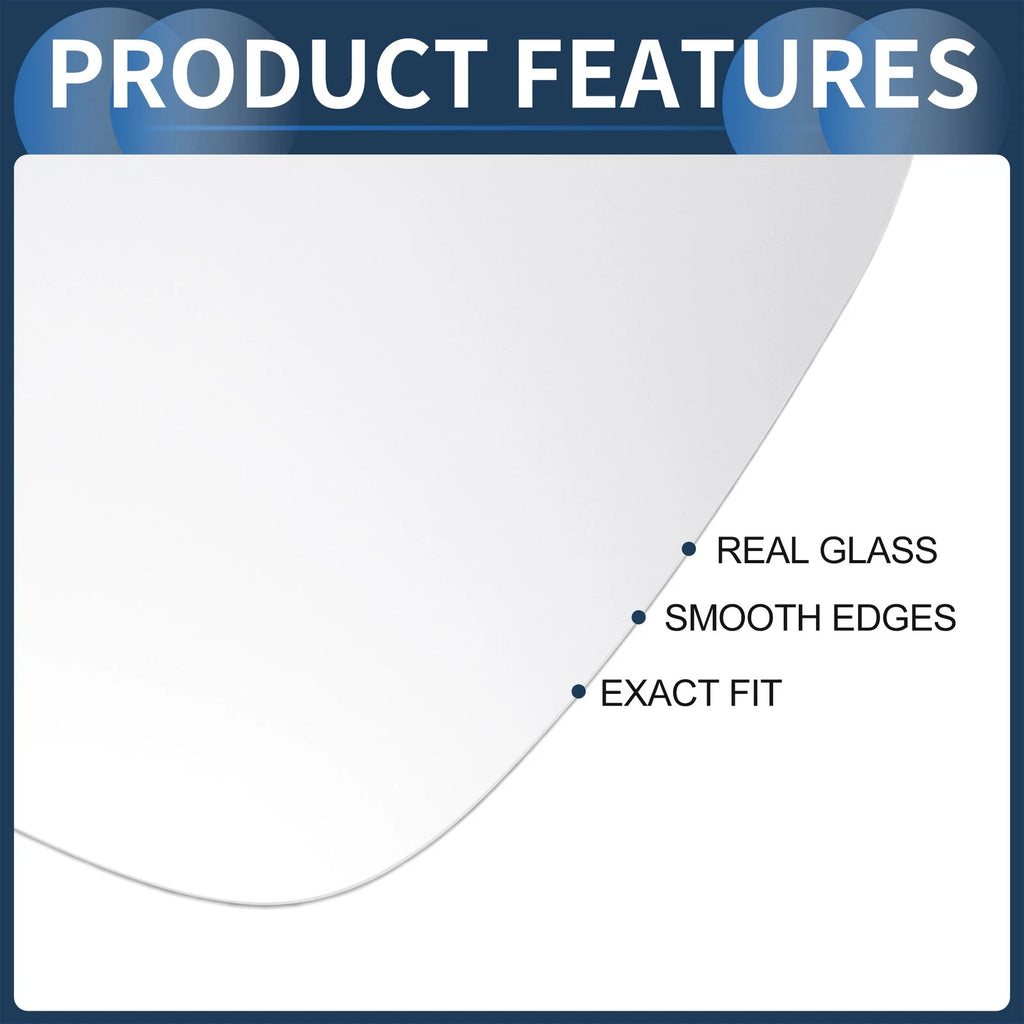 Left Side Mirror Glass with Heated Back for Volkswagen Touareg (2007–2010)
