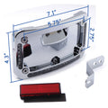 Chrome License Plate Frame Bracket w/ LED for Harley FLSTN (2005–2017)