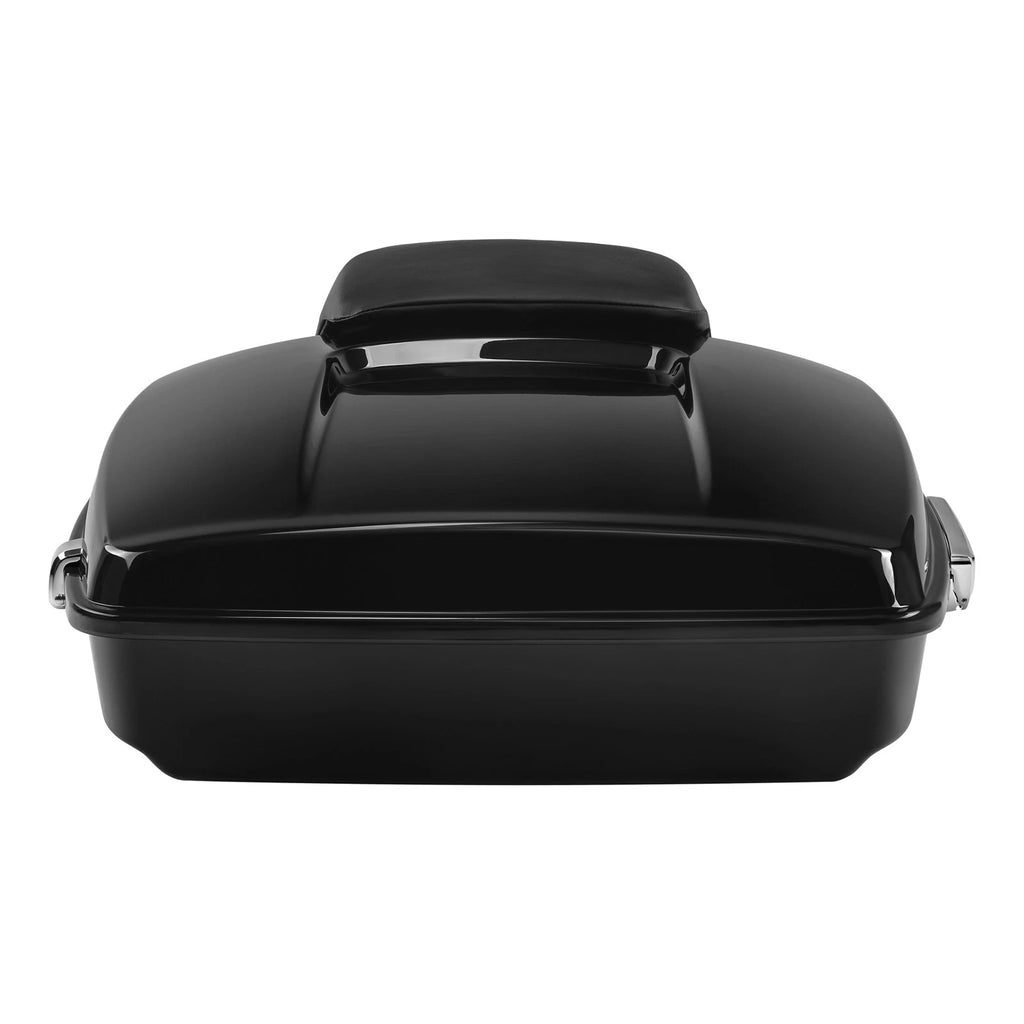 Black Chopped Trunk with Backrest Pad for Harley-Davidson Touring (2014–2026)