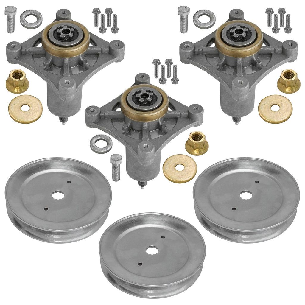 Spindle Pulley Set Replacement for McCulloch Poulan 46-54 Deck (2003–2008)