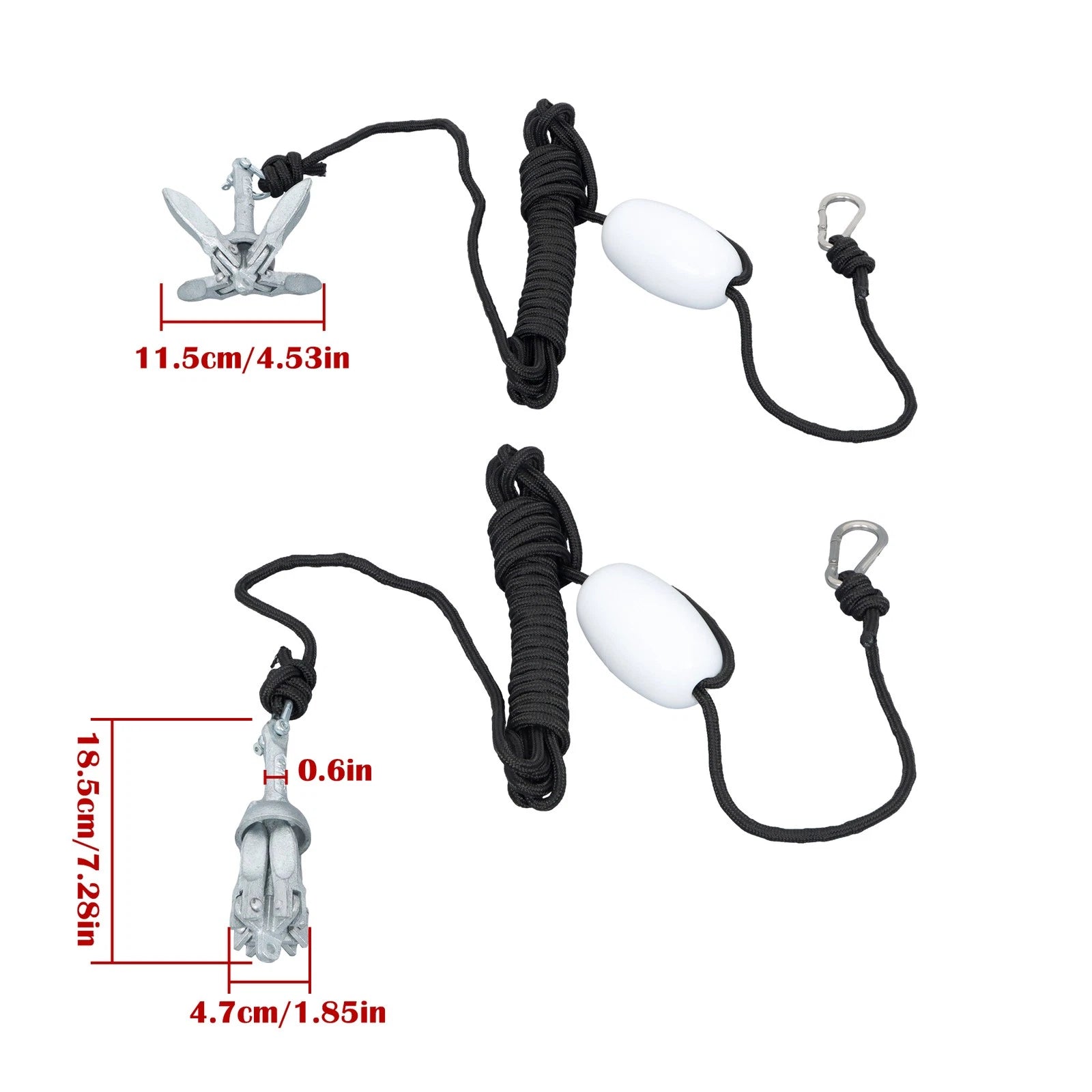 1-Pack Folding Grapnel Anchor for Kayak Boat (0.7KG)
