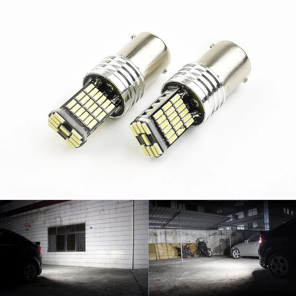 2X 1156 BA15S LED Bulbs for Car Turn Signals Reverse Brake Light