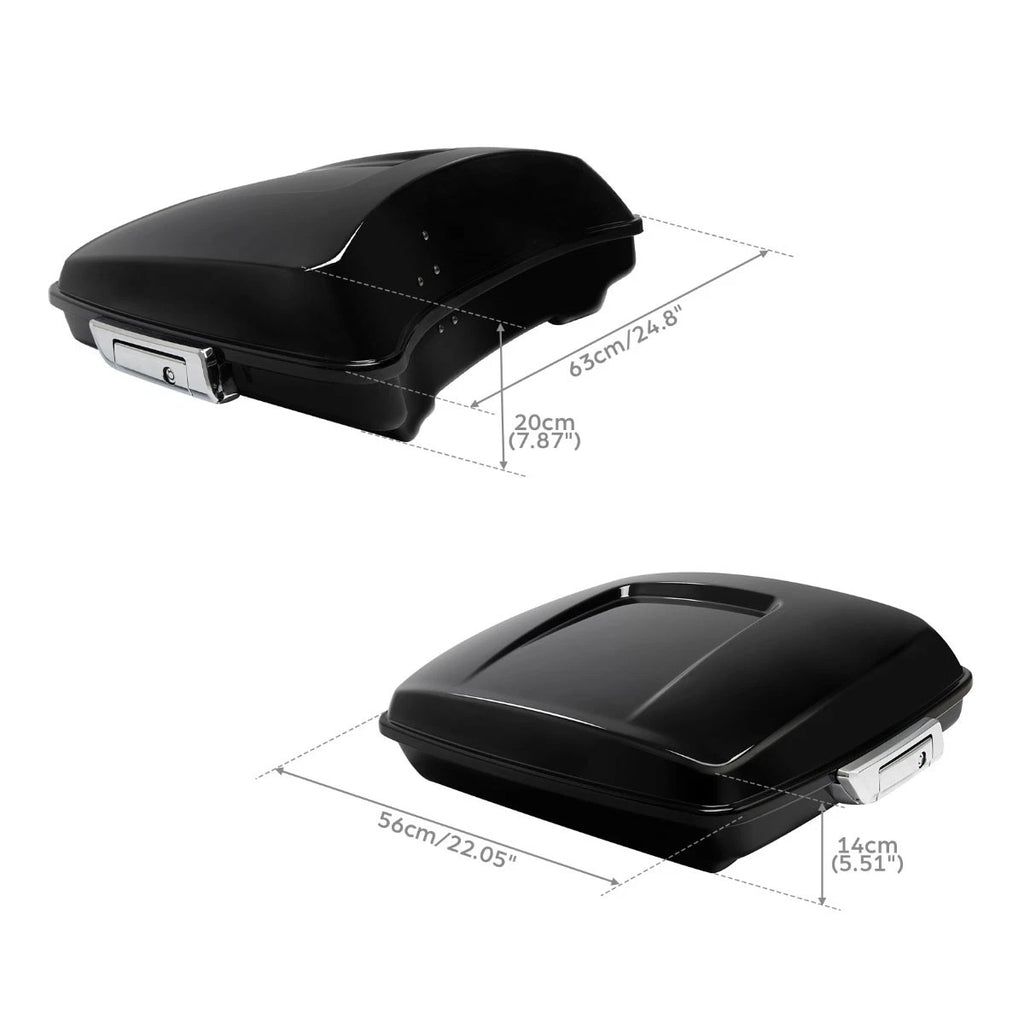 Trunk Backrest Pad Mount Rack for Harley Touring Electra Glide (2014–2023)