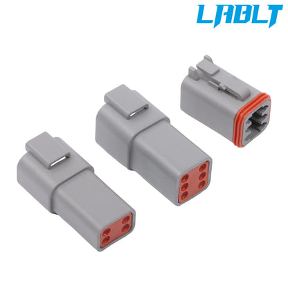215Pcs DT Connector Kits 2 3 4 6 8 12 Pin Size 16 Stamped Contacts