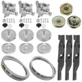 Spindle Blade and Pulley Belt Replacement for Husqvarna YTH1848 (48") (2007–2022)