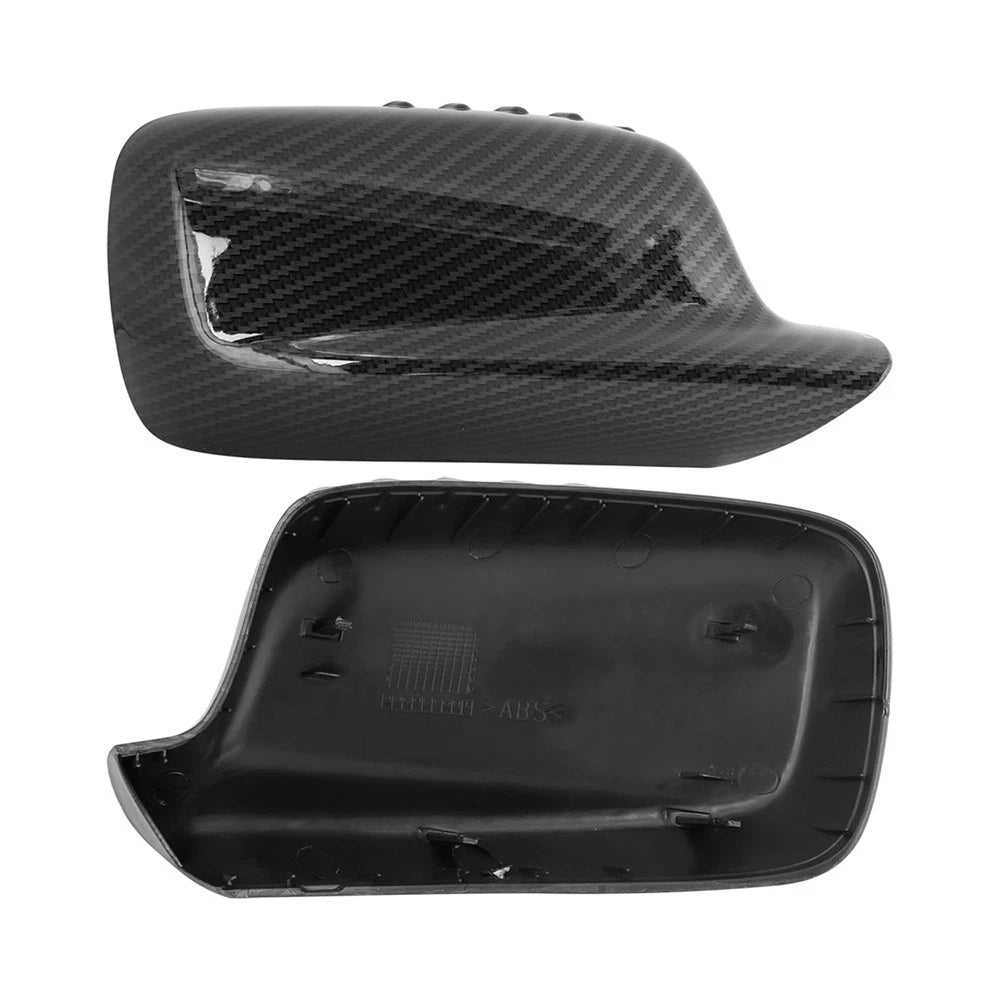 1 Pair Carbon Fiber Look Side Mirror Covers for BMW 3er E46, 7er E65 E66 E67
