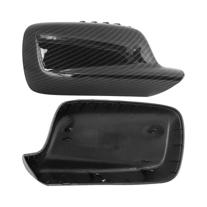 1 Pair Carbon Fiber Look Side Mirror Covers for BMW 3er E46, 7er E65 E66 E67
