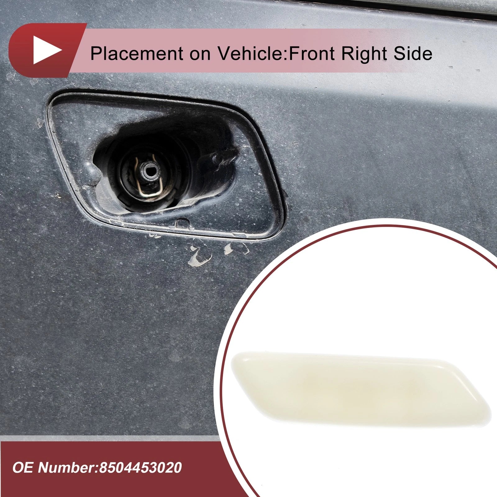 Front Right Windshield Washer Nozzle Cover Cap for Lexus IS II (2008–2010)