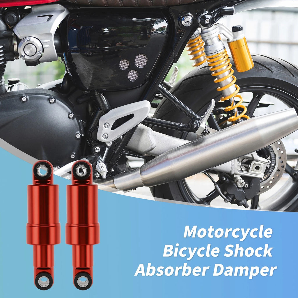 Rear Shock Absorber 110mm 750lbs for Bicycle Motorcycle (Red)