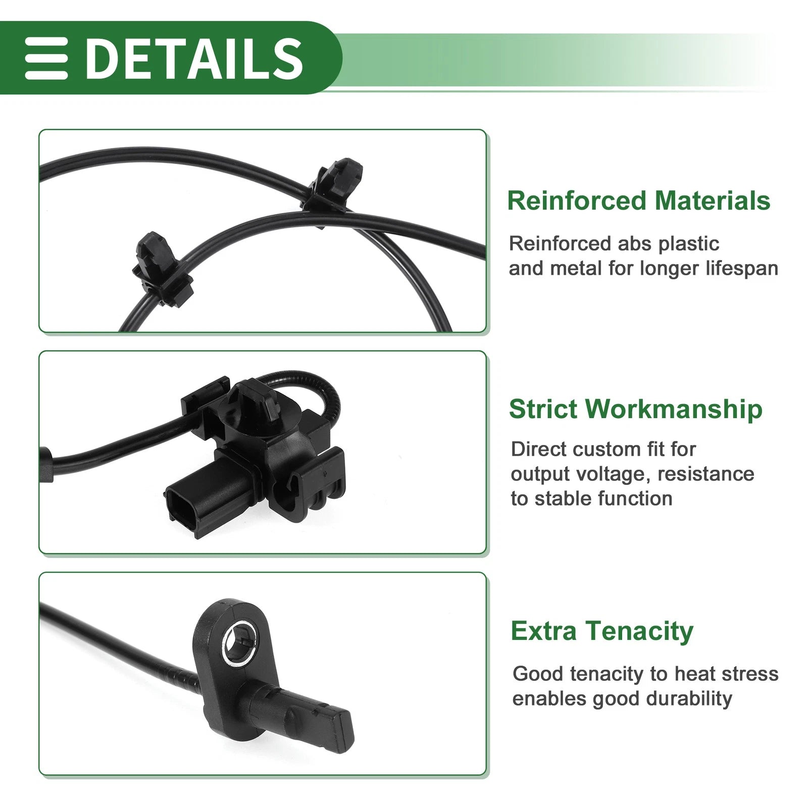 ABS Wheel Speed Sensor No. 57455TEAT01 for Honda Civic (2016–2019) Front Left