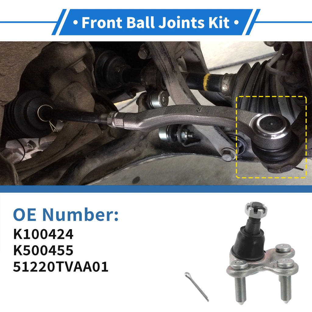 2 Pcs Front Lower Ball Joints Replacement for Honda Accord (2017–2022)