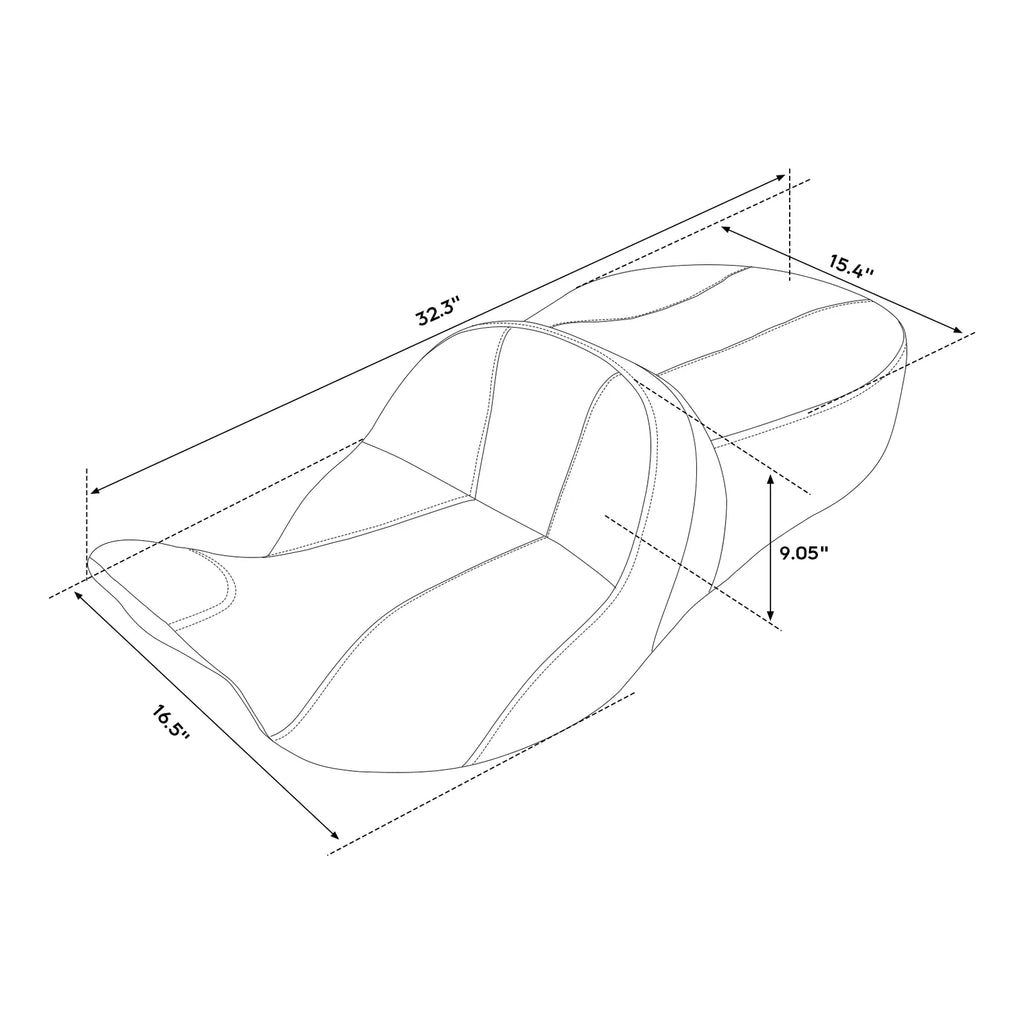 Seat Backrest for Harley Touring Road King Glide (2009–2013)