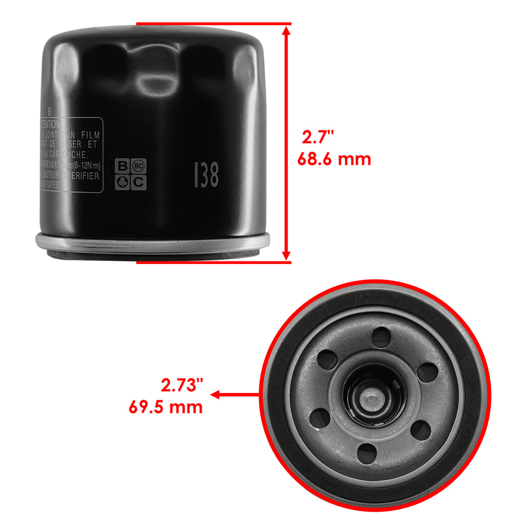 Oil Filter Replacement for Suzuki Boulevard C109R C109T (2008–2009)