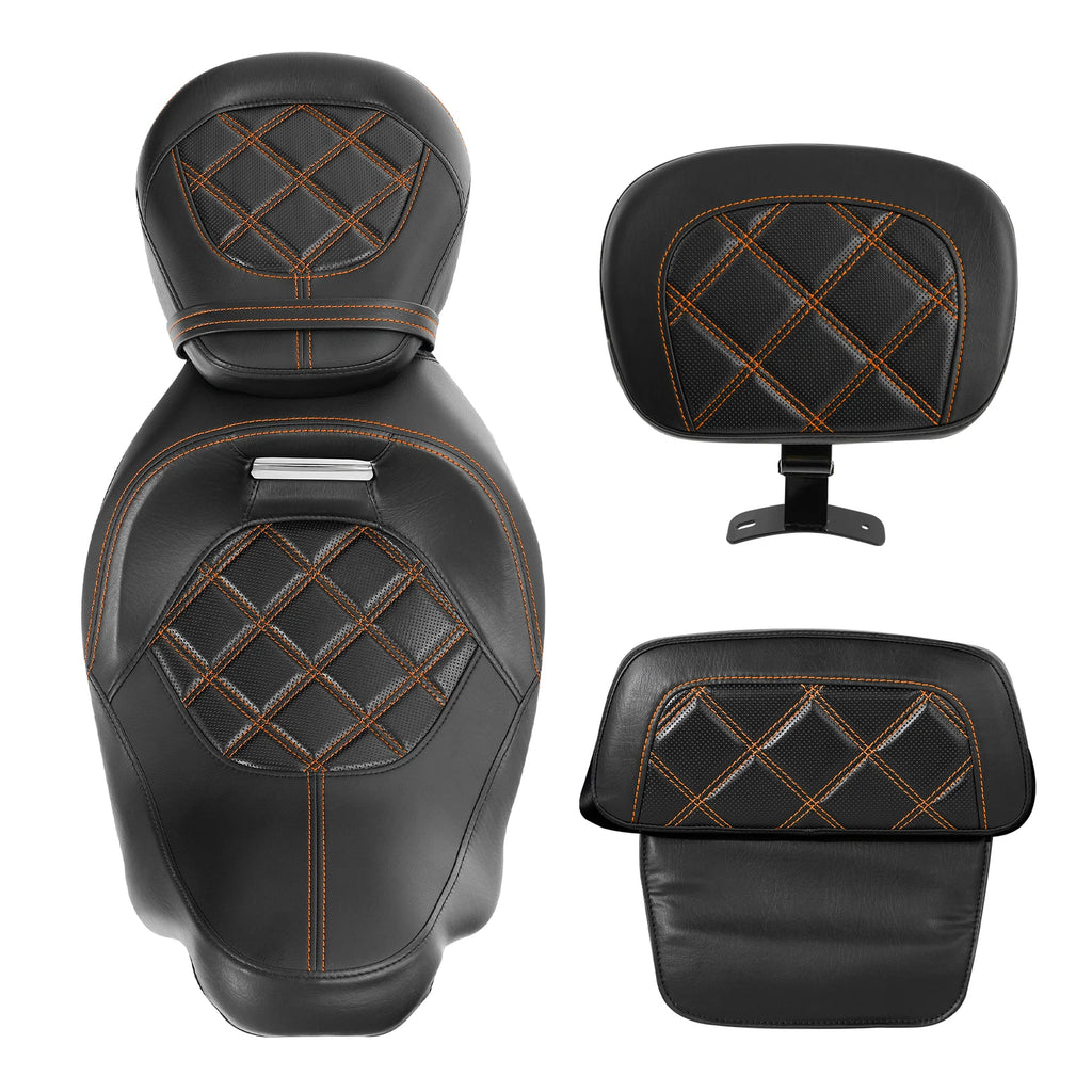 Backrest Pad Set for Harley CVO Street Glide (2014–2023)