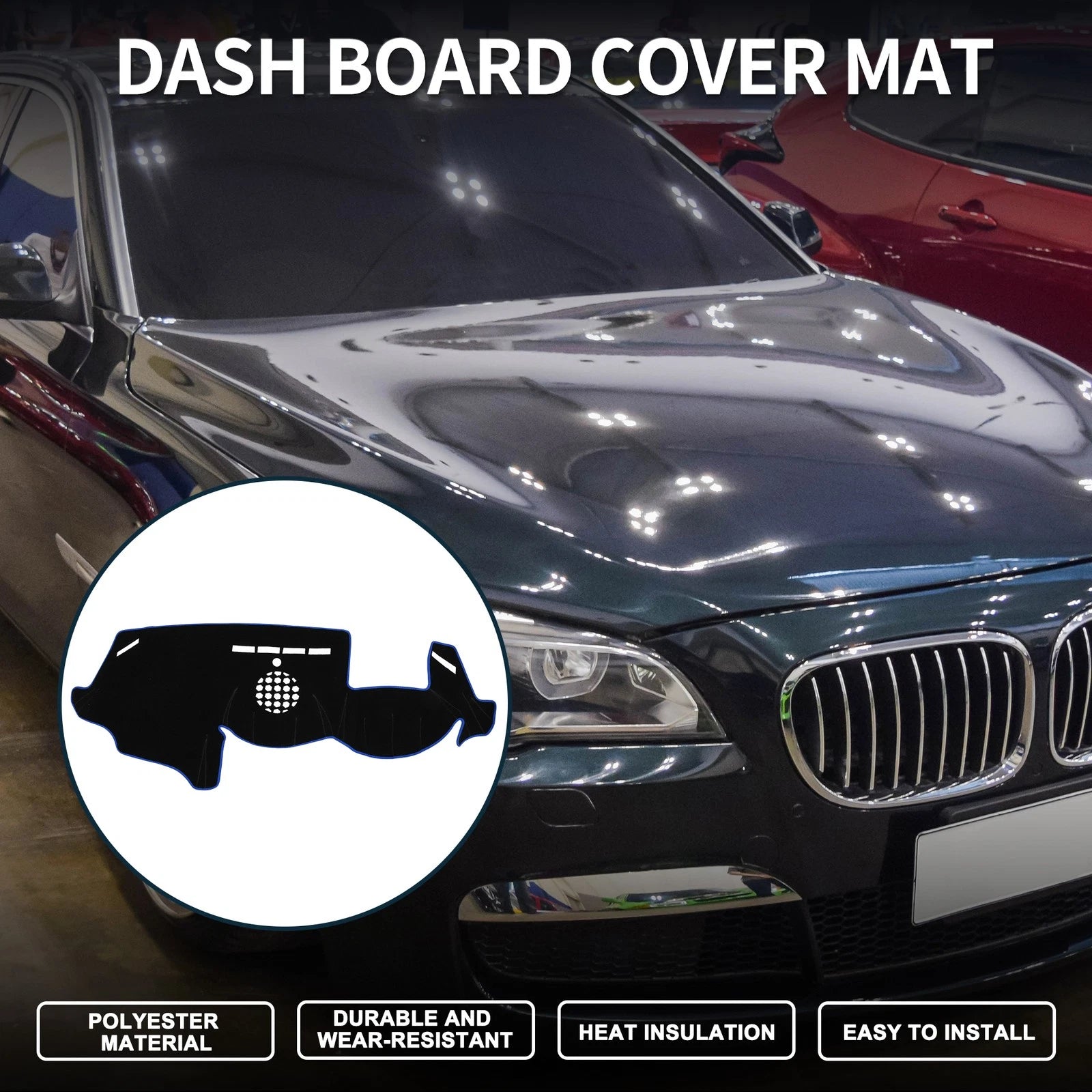 Dashboard Dash Cover Mat for BMW 6 Series (2003–2010) Sun Protector Pad