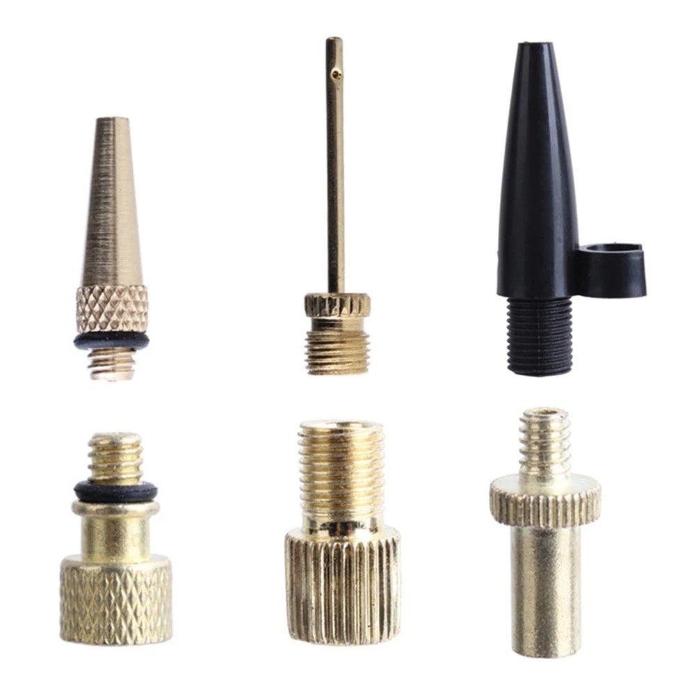 6-Piece Pump Adaptor Set with Valve Connectors for Inflate Needs