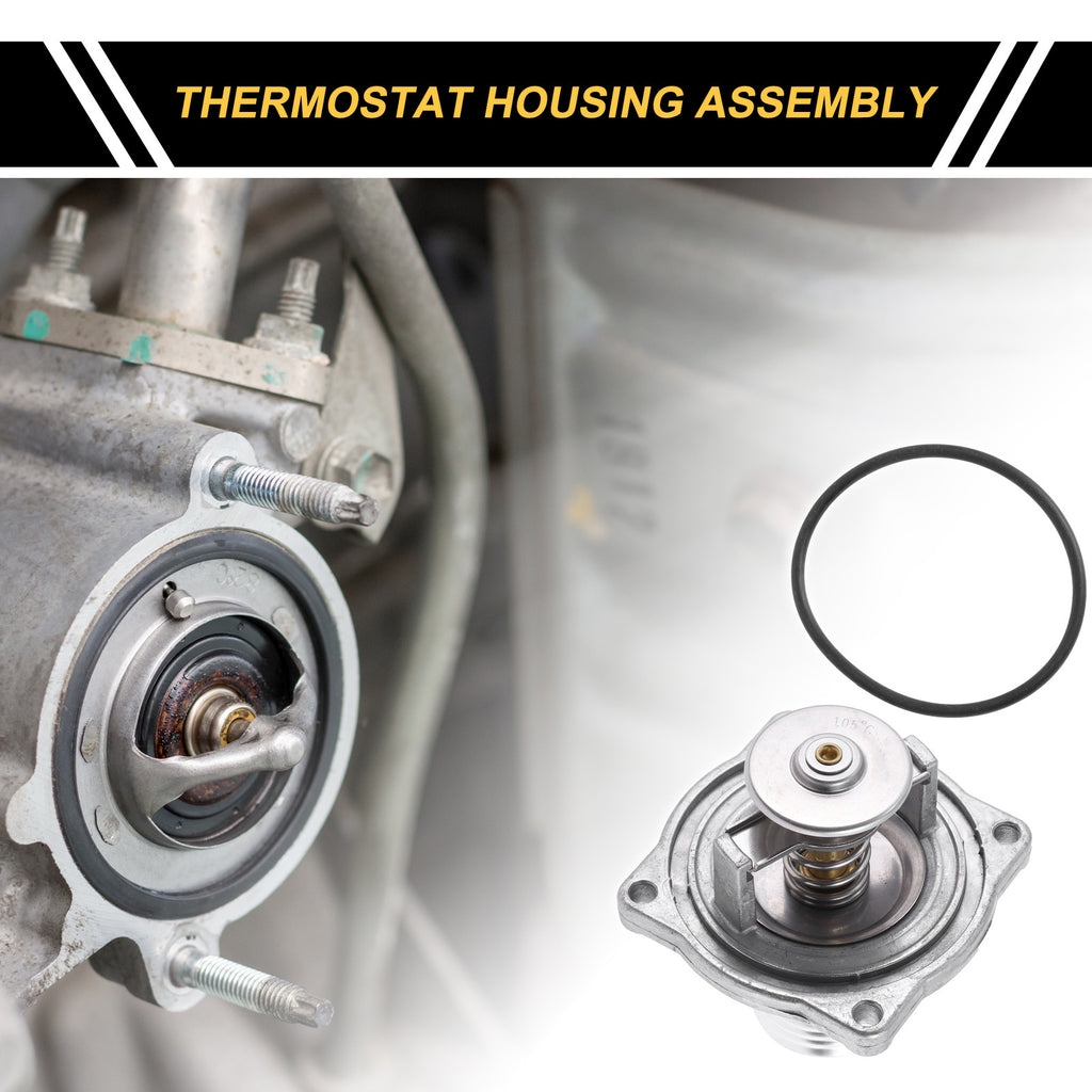 Engine Coolant Thermostat Housing Replacement for BMW 540i 740i 4.4L (1997–1998)