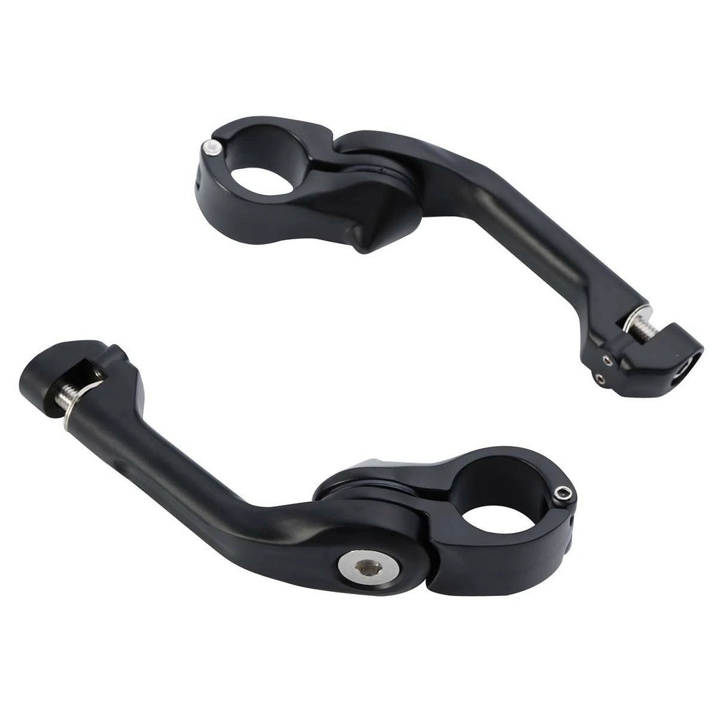 32mm Matte Black Adjustable Footpeg Mount for Harley (Fitment Specific)