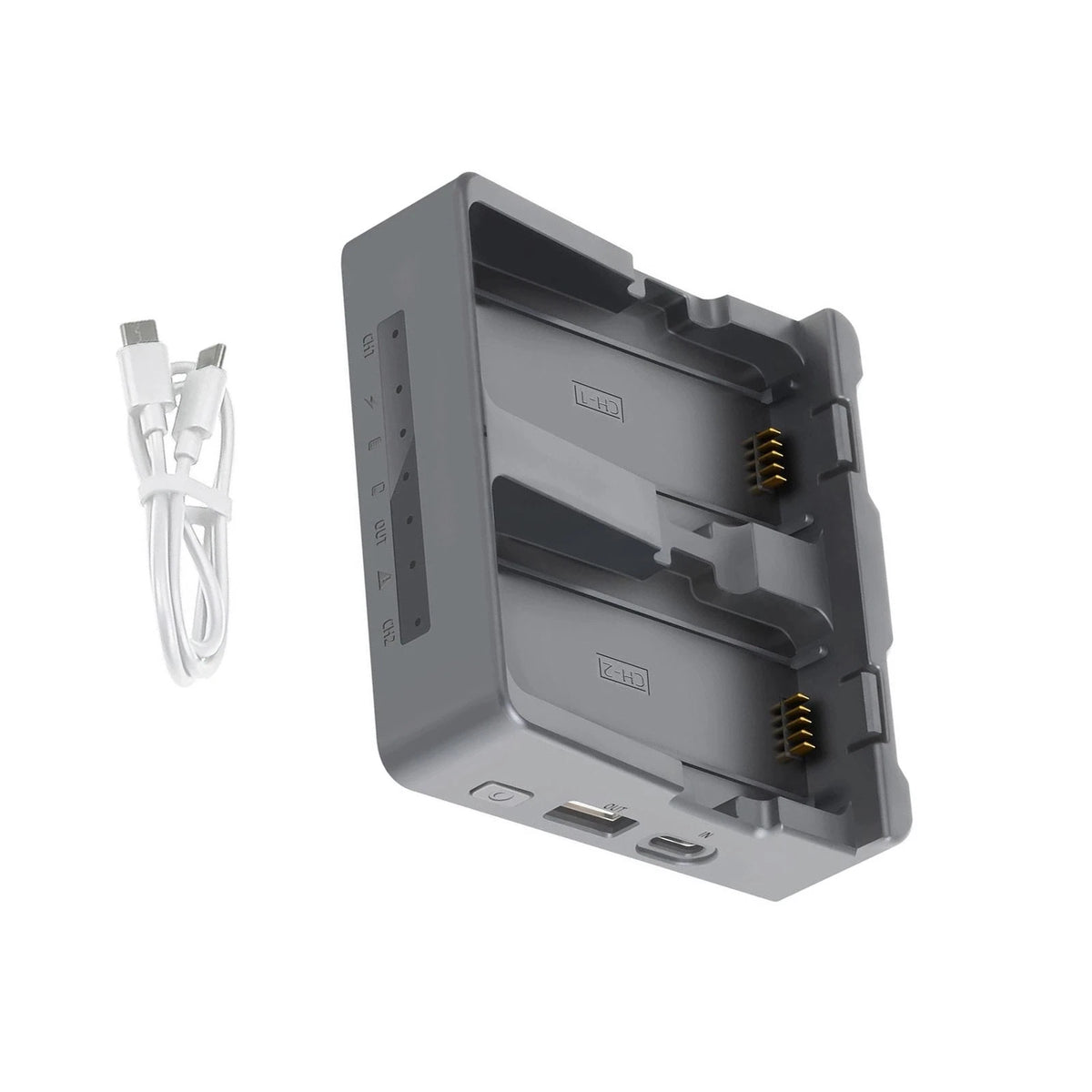 2X Battery Fast Charger with USB-C Cable for DJI Neo 2 (2020–2023)