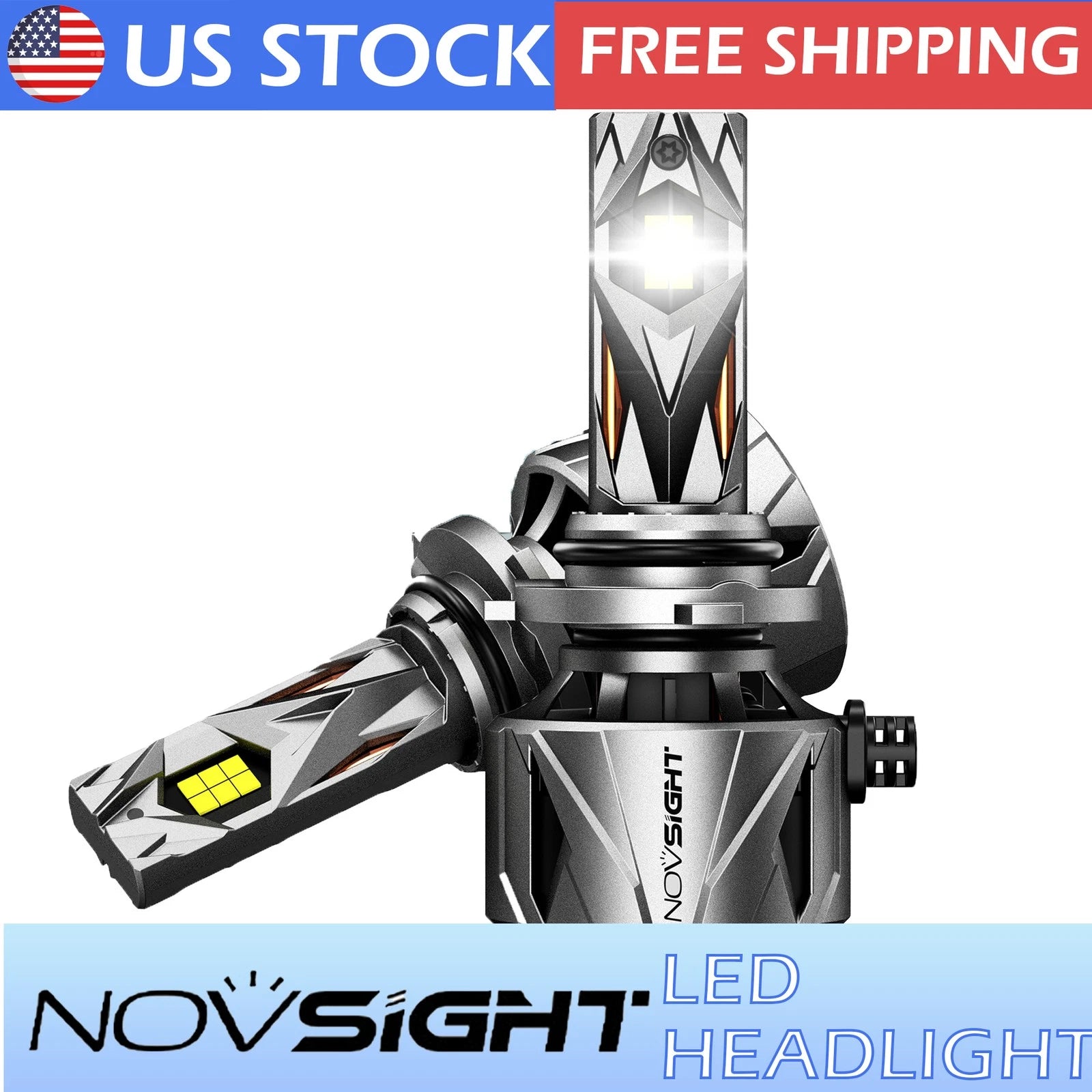 2X 9006 HB4 LED Headlight Bulb Conversion Kit for