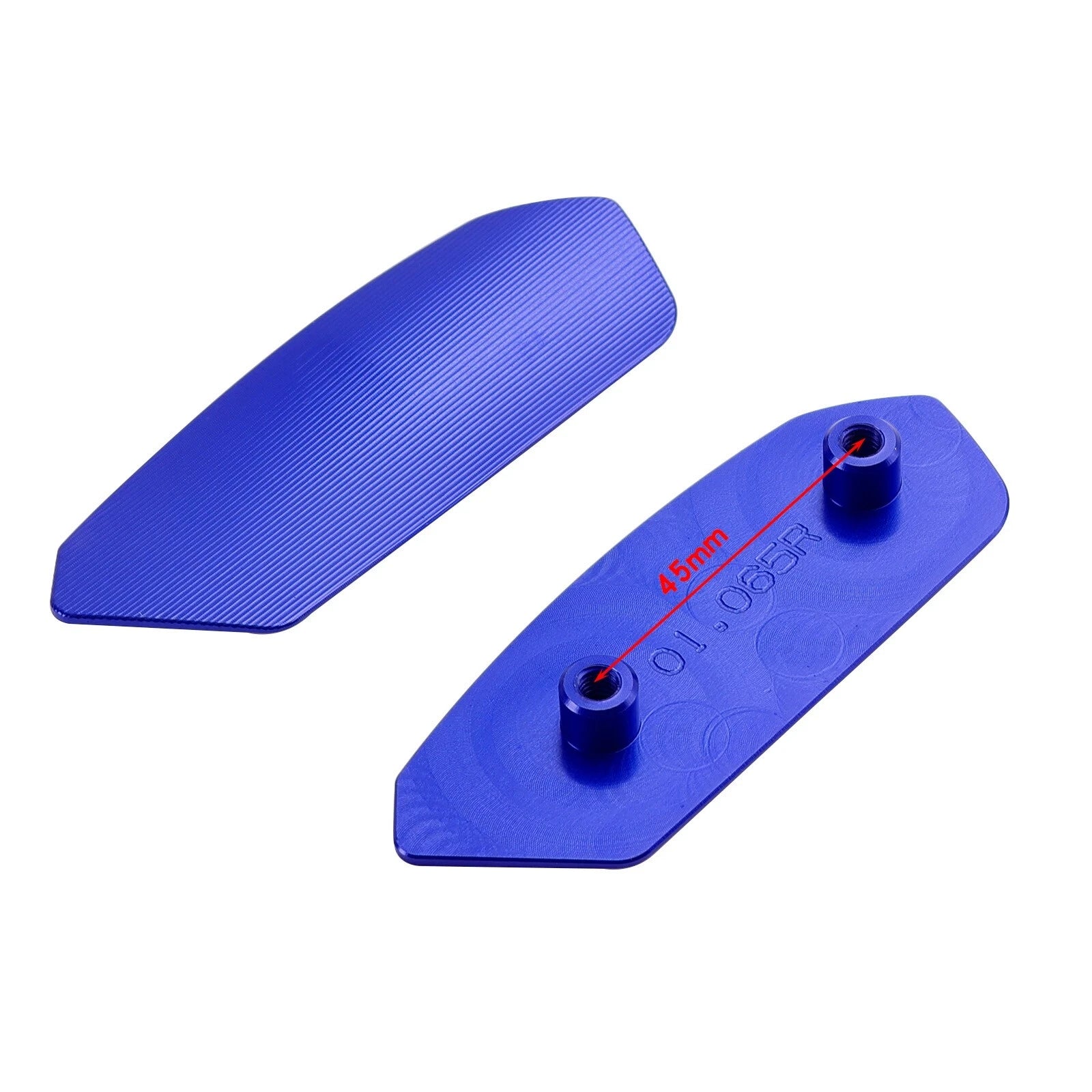 Blue mirror delete blanking block off plates for Suzuki GSXR 1000/R (2017–2024)