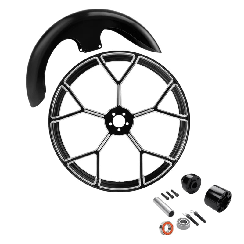 23" Front Wheel Rim for Harley Touring (2008–2025) - ABS, Single Disc Hub