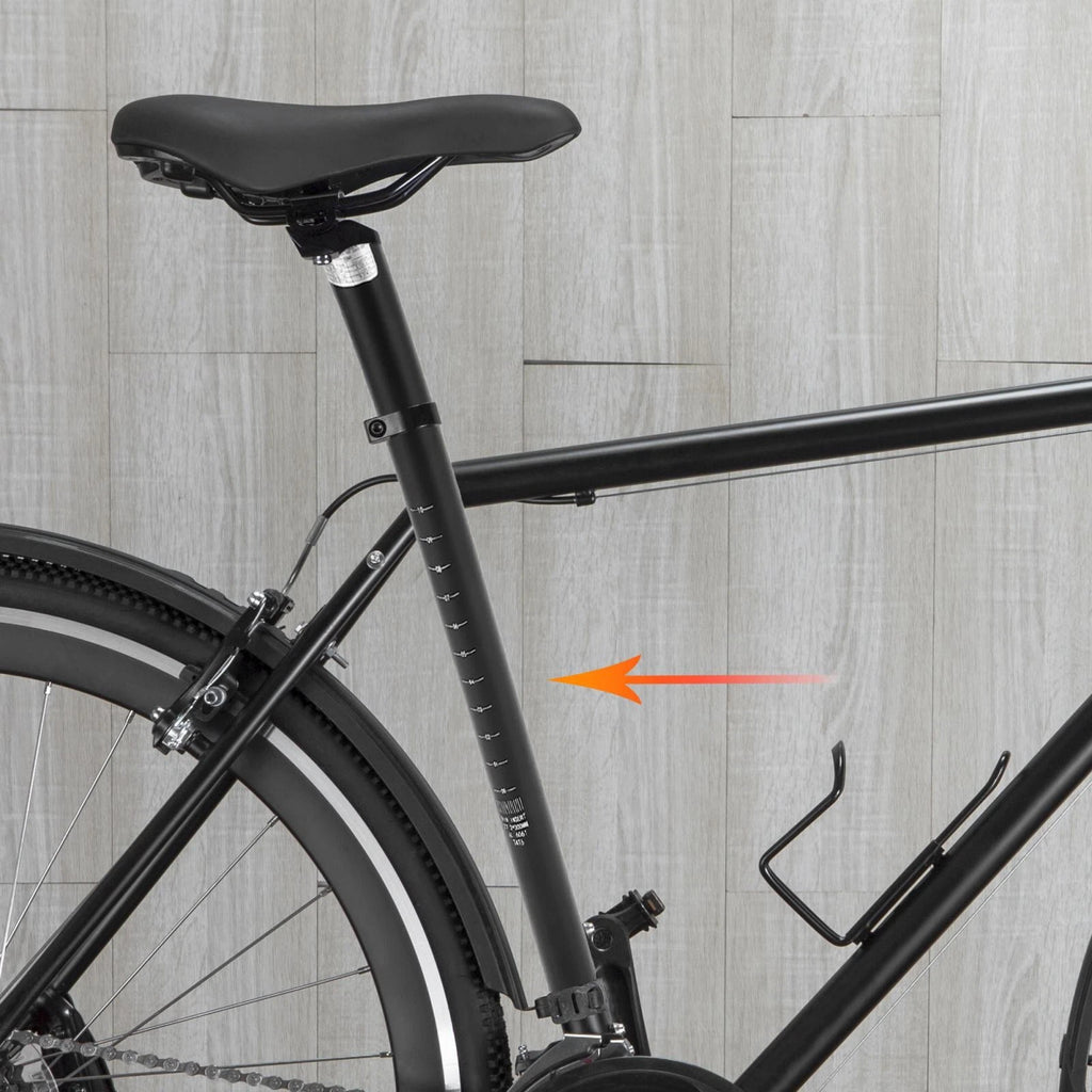 Bicycle Seat Post Aluminum Alloy Adjustable Clamp for 30.4x300mm (Black)