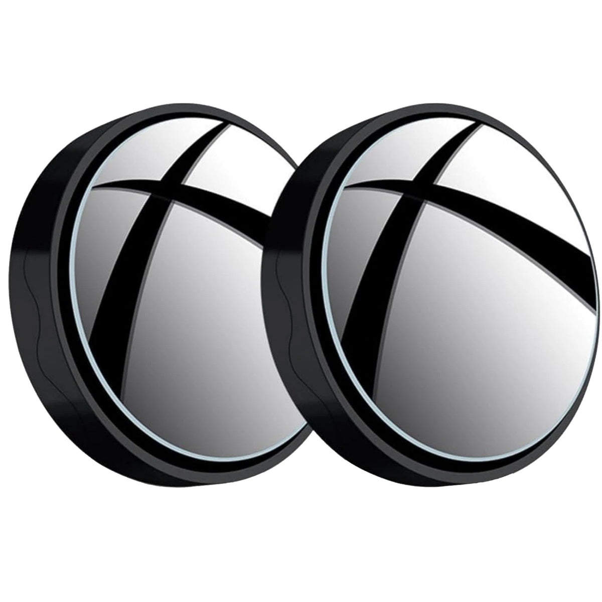 2X Blind Spot Helper Mirror with Suction Cup 360° Adjustable for Vehicles