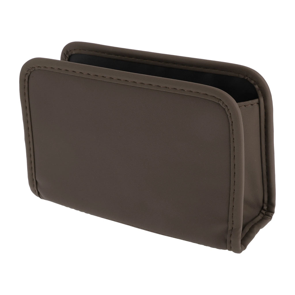 Car Trash Can for Front Rear Seats (1 pcs) - Hanging & Foldable, Brown