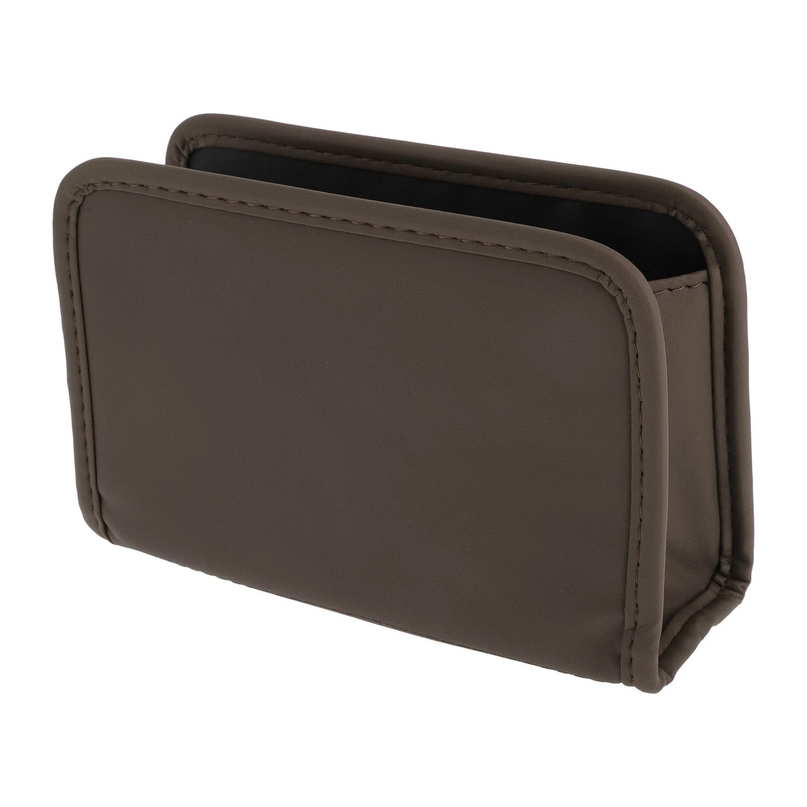 Car Trash Can for Front Rear Seats (1 pcs) - Hanging & Foldable, Brown