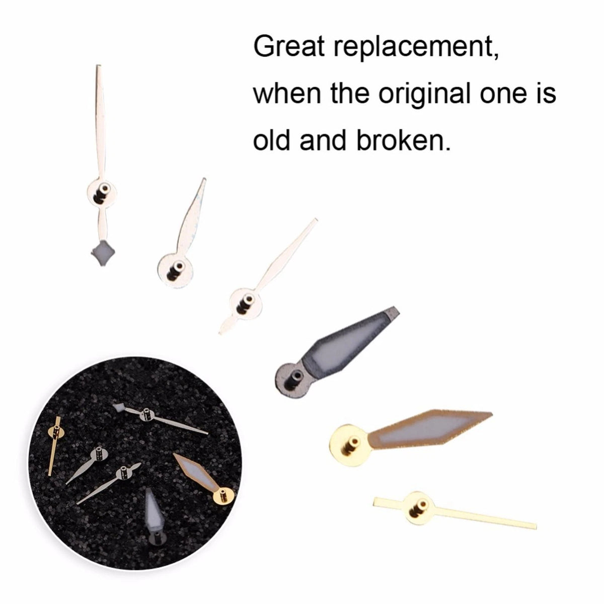 6Pcs Metal Needle Replacement for ETA 7750 Movement