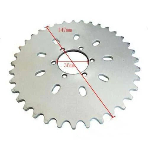 36T Sprocket Kit for Motorized Bicycle 49-80cc 2 Stroke